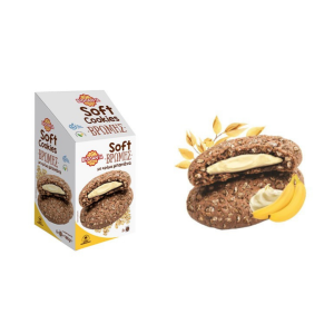 Soft Cookies Βρώμης ΓΕΜΙΣΤΑ με κρέμα Μπανάνα