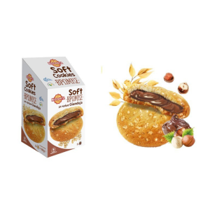 Soft Cookies Βρώμης ΓΕΜΙΣΤΑ με κρέμα Gianduia
