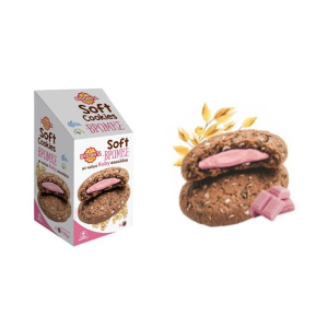 Soft Cookies Βρώμης ΓΕΜΙΣΤΑ με κρέμα Ruby σοκολάτα