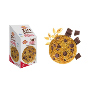 Soft Cookies Βρώμης με Μαύρη σοκολάτα
