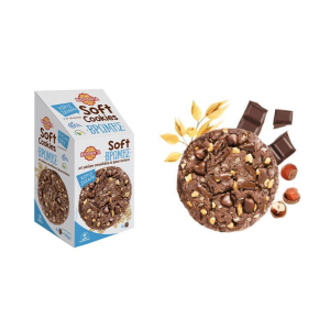 Soft Cookies Βρώμης ΧΩΡΙΣ ΖΑΧΑΡΗ με σοκολάτα και φουντούκια