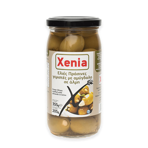 Ελιές πράσινες με αμύγδαλο